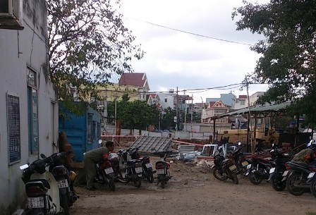 Khu vực phát hiện thi thể nam công nhân