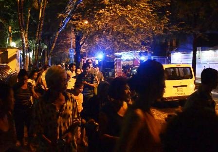 Vụ cháy khiến cả khu phố nhốn nháo