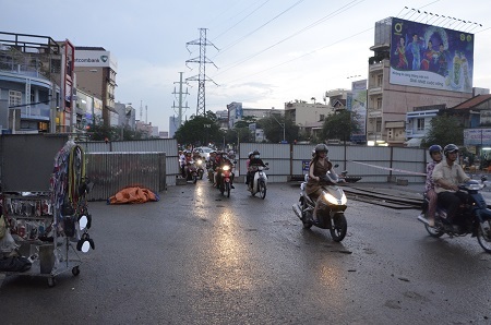 Sự linh hoạt của đơn vị thi công đã giúp khu vực tránh cảnh kẹt xe