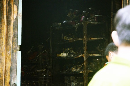 Hiện trường bên trong ngôi nhà xảy ra cháy