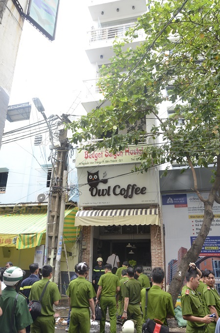 Hiện trường vụ cháy khiến du khách người nước ngoài tử vong