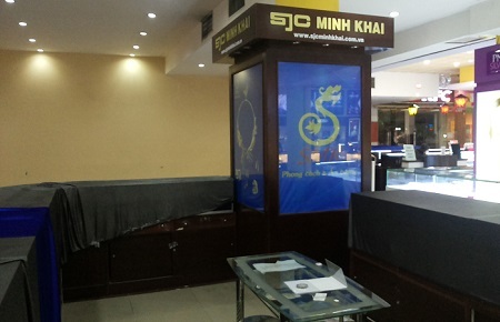 Các tủ trưng bày của