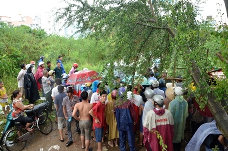 Quanh khu vực bị phong tỏa