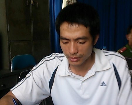 Nghi can Nguyễn Văn Anh tại cơ quan công an