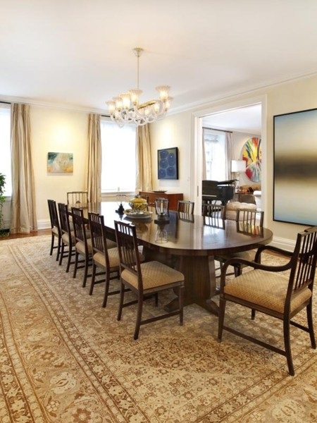 Chiêm ngưỡng siêu căn hộ 500 tỷ giữa New York - 6 Phòng ăn quá rộng so với các căn hộ tại New York