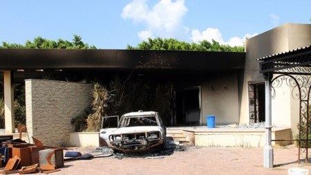 Lybia bắt giữ 50 nghi phạm tấn công lãnh sự quán Mỹ - 1 Cơ quan ngoại giao của Mỹ ở nhiều nơi đang bị tấn công