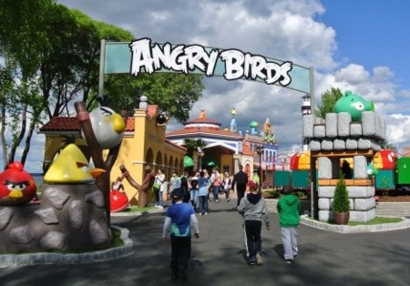 Một góc công viên Angry Birds tại Phần Lan