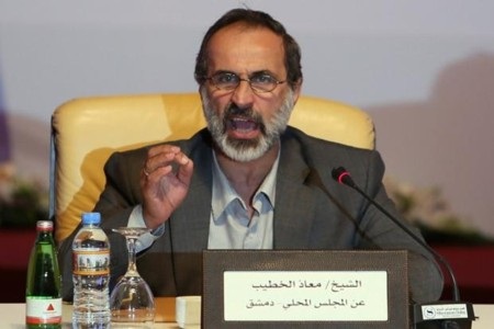 Thủ lĩnh phe nổi dậy tại Syria từ chức - 1 Ông Ahmed Moaz al-Khatib đã tuyên bố từ chức