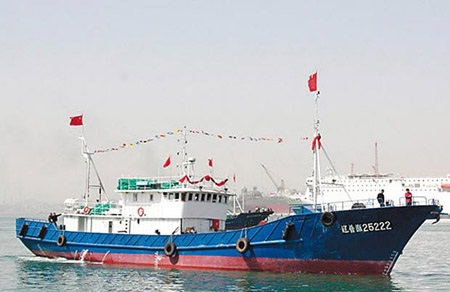 Chiếc tàu Trung Quốc được cho là đang bị Triều Tiên bắt giữ