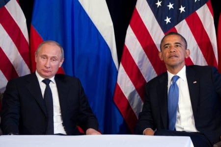 Obama có thể hủy kế hoạch gặp Putin vì vụ Snowden - 1 Tổng thống Nga Putin và Tổng thống Mỹ Obama tại hội nghị G-20 năm ngoái