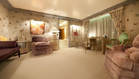 Phòng xông hơi có gam màu lạ mắt