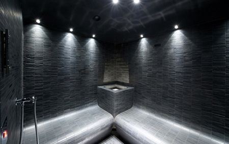 Phòng xông hơi có gam màu lạ mắt