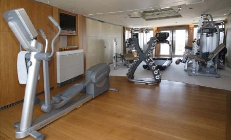 Phòng tập thể dục với không gian rộng lớn