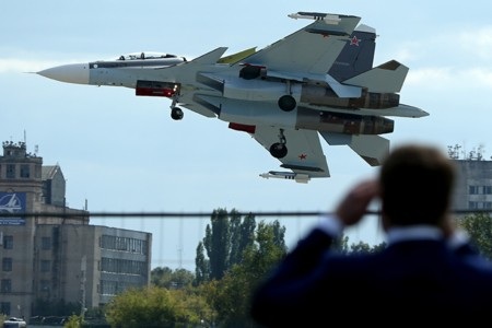 Chiến đấu cơ Nga khoe uy lực tại triển lãm hàng không Mátxcơva - 9 Chiến đấu cơ Su-30