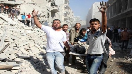 Chứng khoán toàn cầu "đỏ lửa" trước lo ngại Mỹ đánh Syria - 1 Diễn biến tại Syria đang tác động tới thị trường chứng khoán tòan cầu