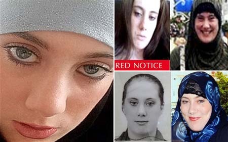 Interpol truy nã “góa phụ da trắng” trong vụ khủng bố tại Kenya - 1 Những hình ảnh khác nhau của Samantha Lewthwaite