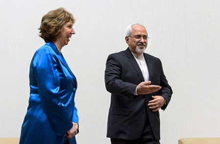 Đàm phán hạt nhân Iran "chi tiết nhất từ trước đến nay" - 1 Bà Catherine Ashton và ngoại trưởng Iran Javad Zarif