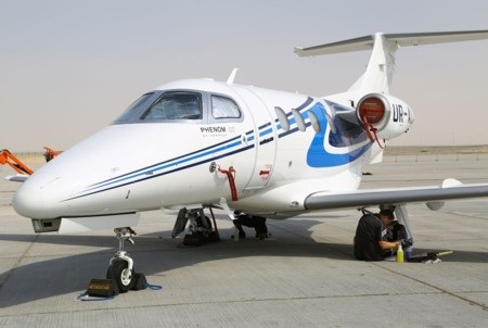 Hãng Nextant Aerospace của Mỹ đem đến Dubai mẫu 400XP, một phiên bản thiết kế lại từ mẫu Hawker 400