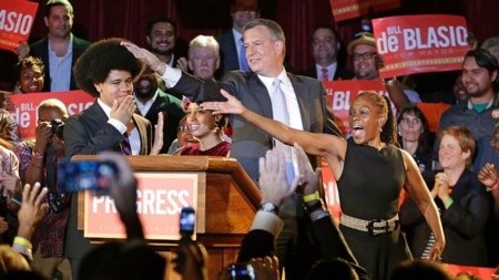 Người dân New York đi bầu thị trưởng mới - 1 Ông Bill de Blasio đang có cơ hội lớn trở thành thị trưởng New York