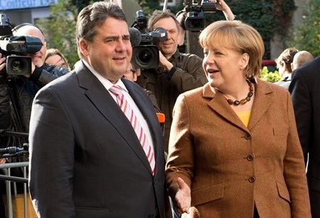 Thủ tướng Đức Merkel hoàn tất việc chọn liên minh lập chính phủ mới - 1 Đảng của ông Sigmar Gabriel