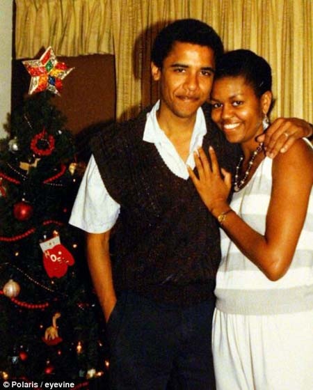 Đệ nhất phu nhân Mỹ mừng sinh nhật thứ 50 - 2 Barack Obama và Michelle kết hôn năm 1992