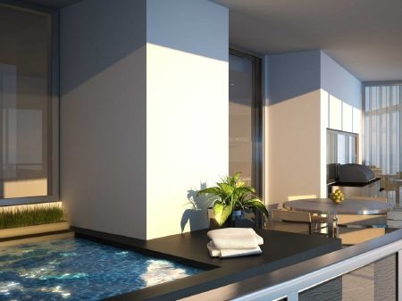 Tòa tháp siêu xa xỉ của Porsche khiến giới tỉ phú “phát cuồng” - 11 Bể bơi được thiết kế ở ngoài ban công mỗi tầng