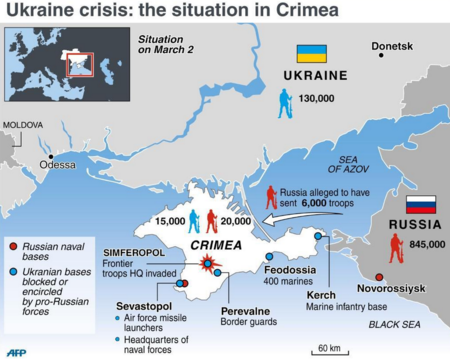 Những kịch bản tiếp theo cho cuộc can thiệp của Nga vào Ukraine - 2 Crimea có vị trí quan trọng chiến lược trong khu vực