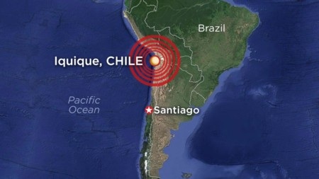 Động đất cực mạnh tại Chile qua lời kể nhân chứng - 3 Bản đồ khu vực tâm chấn của động đất