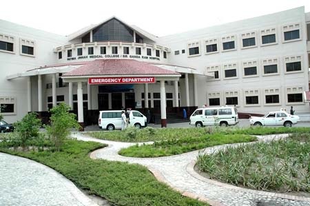 Doanh nhân nuốt 12 thỏi vàng nghi để chuyển lậu - 1 Bệnh viện Ganga Ram nơi vị doanh nhân được phẫu thuật