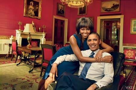 Thu nhập của Tổng thống Mỹ sụt mạnh trong năm 2013 - 1 Tổng thống Mỹ Obama và phu nhân