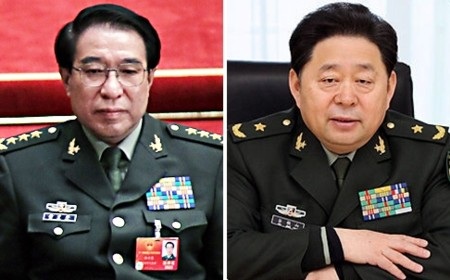 Trung Quốc: Hàng loạt quan chức quân đội tại Bắc Kinh bị “sờ gáy” - 1 Xu (trái) và Gu biết nhau khi còn ở Tế Nam