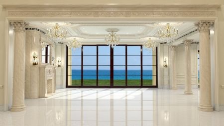 Chiêm ngưỡng cung điện 139 triệu USD đắt nhất nước Mỹ - 4 Bên trong tòa lâu đài chủ nhân có thể ngắm biển từ mọi căn phòng