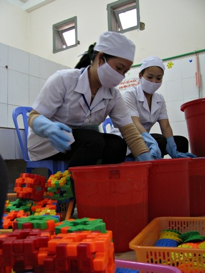 Trường mầm non “căng mình” phòng dịch tay - chân -miệng - 5