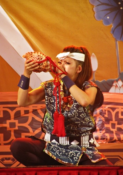 tiết mục biểu diễn trống OSUWA 