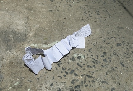 Phao thi xuất hiện tại địa điểm thi trường Chuyên