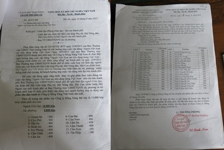 Trường học giới thiệu, bán sữa đậu nành cho học sinh? - 3 Công văn của UBMTTQVN thành phố Hội An và công văn của Phòng GD-ĐT thành phố