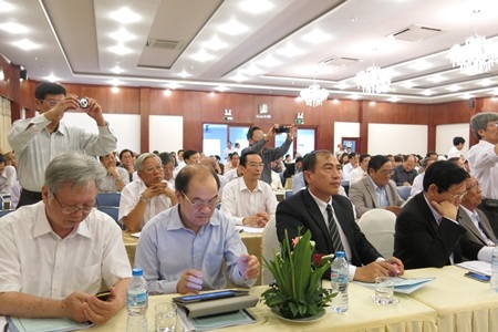 Chủ tịch Trung ương Hội Khuyến học Việt Nam Nguyễn Mạnh Cầm phát biểu khai mạc Hội nghị.