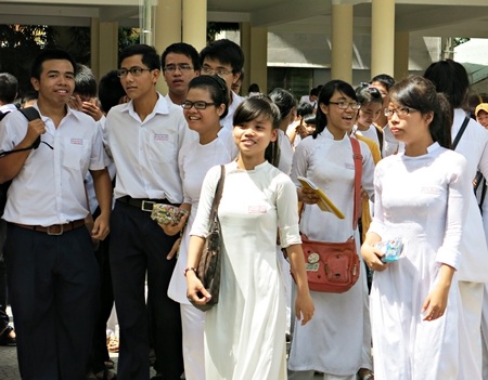 Thí sinh dự kỳ thi tốt nghiệp THPT 2013 tại Đà Nẵng.