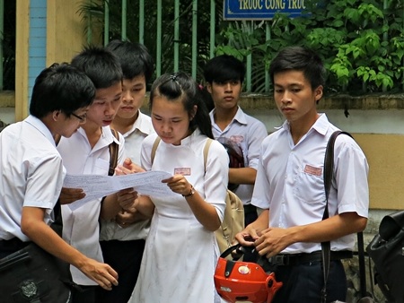 Thí sinh dự kỳ thi tốt nghiệp THPT 2013