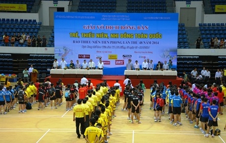 Đà Nẵng: Khai mạc giải Bóng bàn Trẻ, Thiếu niên, Nhi đồng toàn quốc - 1 Giải Vô địch Bóng bàn Trẻ, Thiếu niên, Nhi đồng toàn quốc vừa khai mạc tại Đà Nẵng.