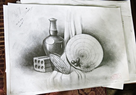 Những bản vẽ của Mỹ Linh.