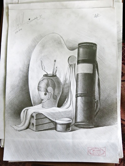 Những bản vẽ của Mỹ Linh.