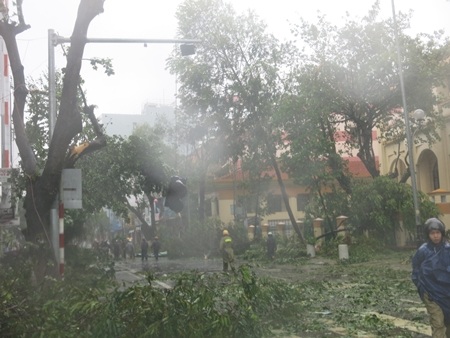 Hình ảnh cơ bão Nari tàn phá Đà Nẵng hồi tháng 10/2013 vừa qua