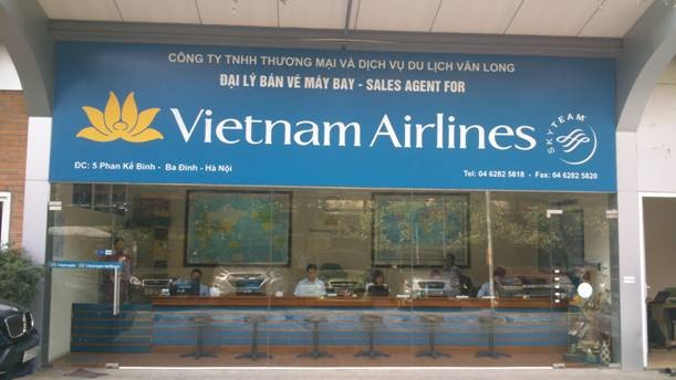 “Nhầm” đại lý vé Vietnam Airlines, hành khách thiệt hại - 1 Mẫu biển hiệu đại lý chính thức