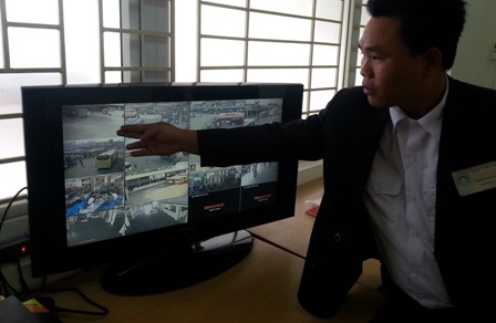 Mọi hoạt động bên trong và bên ngoài bến xe đều được hệ thống camera ghi lại,