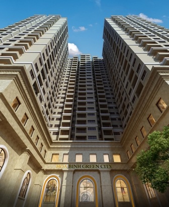 Dự án Hoa Binh Green City - phối cảnh, nơi được giới thiệu sảnh 1, 