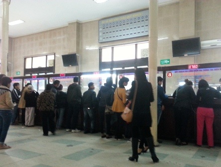 Cách bán vé thủ công của ngành đường sắt