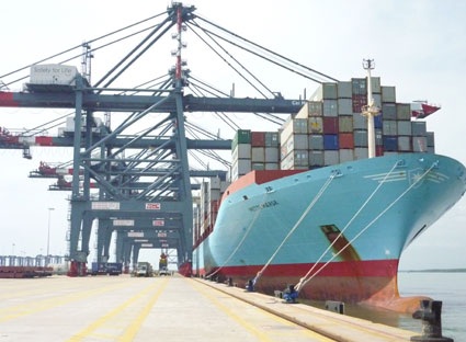 Đã chọn được đơn vị thuê khai thác cảng quốc tế Thị Vải - 1 Cảng quốc tế Cái Mép - Thị Vải chiếm trên 60% tổng lượng hàng container