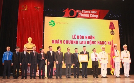 Transerco đón nhận Huân chương lao động hạng Nhì của Chủ tịch nước