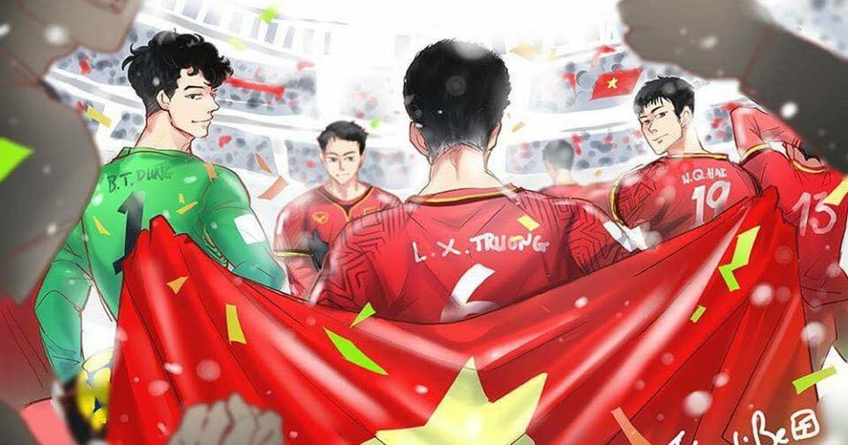 Loạt tranh chibi đáng yêu dành tặng tuyển U23 Việt Nam